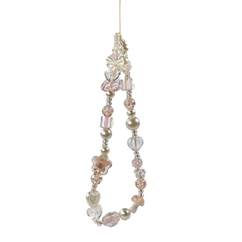 Αλυσίδα τηλεφώνου από χάντρες – χειροποίητη κατασκευή, αυθεντικός σχεδιασμός, μοτίβο: Καρδιά Αγάπης / Σταγόνα Νερού / Καμπάνα, προέλευση Ναννίνγκ