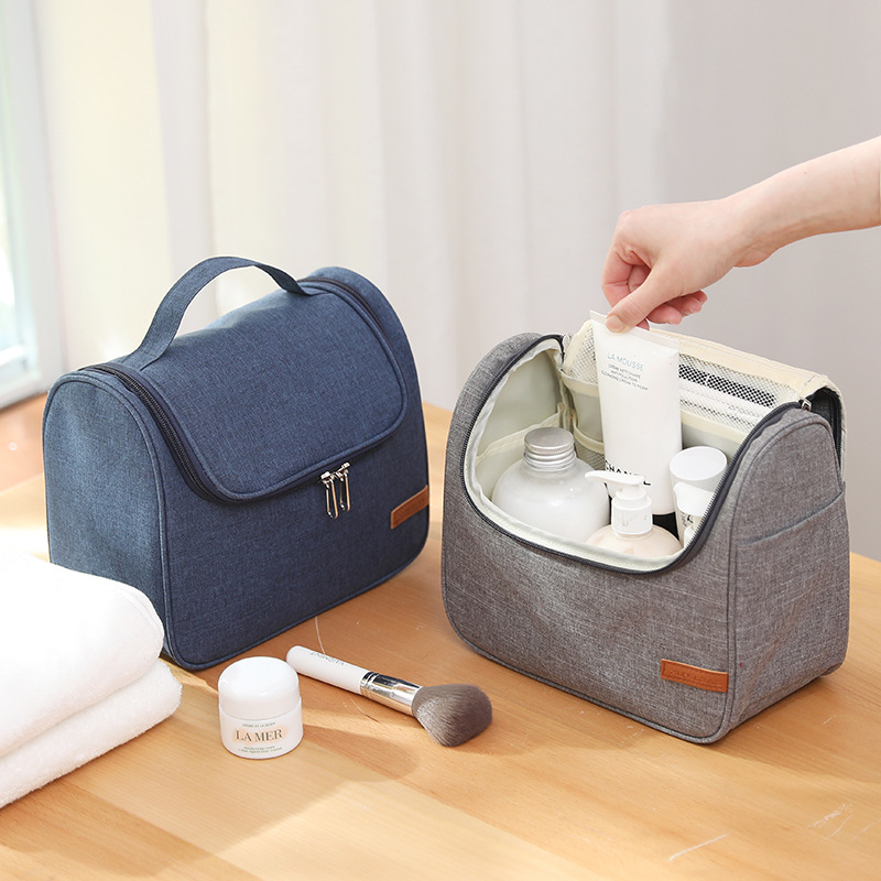 Τσάντα αποθήκευσης καλλυντικών για ταξίδι, υφασμάτινο 300D με ματ φινίρισμα, απλός μοντέρνος σχεδιασμός
