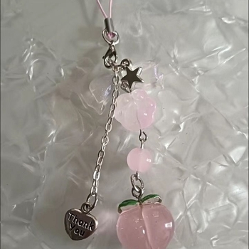 Κλειδοθήκη χειροποίητη με χάντρες – γλυκό καρδιάς κρεμαστό για τσάντα, πλαστικό/ρητίνη, φθινοπωρο 2024