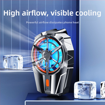 X52 USB mobiliojo telefono aušintuvas — nešiojamas nugaros klipsas, ABS korpusas, sver 82 g, modelis X52