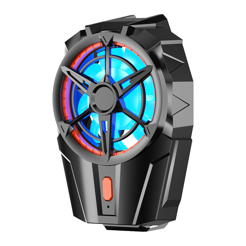 X52 USB mobiliojo telefono aušintuvas — nešiojamas nugaros klipsas, ABS korpusas, sver 82 g, modelis X52