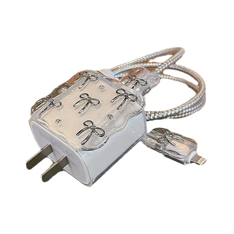 Κάλυμμα προστασίας καλωδίου δεδομένων 20W για φορτιστή Apple, TPU, ανθεκτικό σε πτώσεις, διάχυση θερμότητας, αντι-αποτυπώματα, τρισδιάστατος ανάγλυφος, προσαρμογή