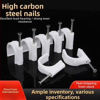 LTS нейлонови кабелни фиксатори и клипове за кабели – вътрешно използване, кръгли и квадратни форми