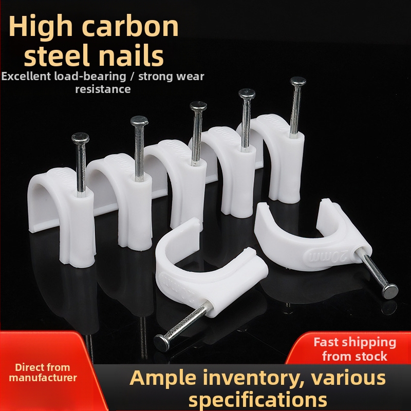 LTS нейлонови кабелни фиксатори и клипове за кабели – вътрешно използване, кръгли и квадратни форми