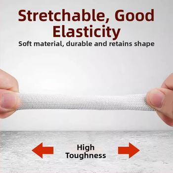 Тръба от стъкловълна за защита на автомобилни кабели, серия Patterned Tube, устойчивост на 600°C, VW-1 огнеустойчивост, 80V напрежение