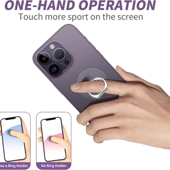 Държач за пръстен за телефон, цинкова сплав + пластмаса, универсален, с опция за персонализация