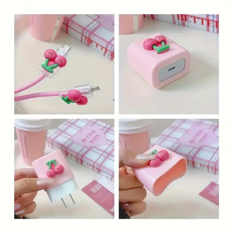 TPU įkroviklio dangtelis Apple 18-20W, duomenų kabelio apsauga