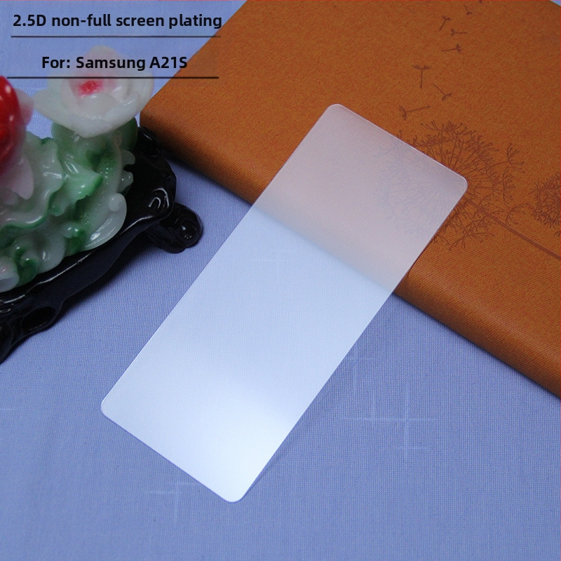 Sklenená ochranná vrstva na displej Samsung A21S, plné krytie s lepením, matný povrch, proti otlačkom prstov, odolný voči škrabancom