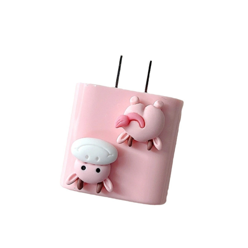 Rajzolt tehén fej TPU védőburkolat Apple adatkábelhez, modell A06