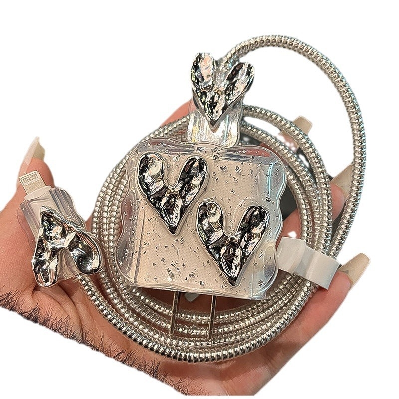 TPU védőfedél Apple 18W/20W töltőhöz és adatkábelhez, törésálló védelem