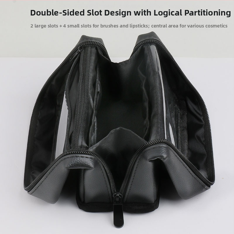 Портативен вертикален комплект грим четки в чанта за съхранение, 20 четки, дръжка пластмасова, дължина на косъма: 0.1, опаковка: чанта, професионални инструменти за сенки и пудри