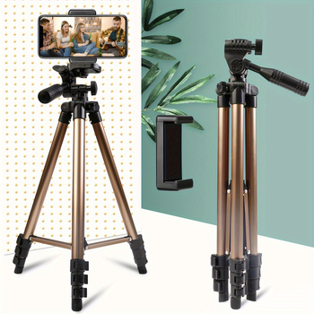 ZoMei τρίποδο από αλουμινένιο κράμα για κινητό, ρυθμιζόμενο, 4 τμήματα, φορτίο 2-5 kg, πλατφόρμα γρήγορης απελευθέρωσης, κλιπ για κινητό ή tablet