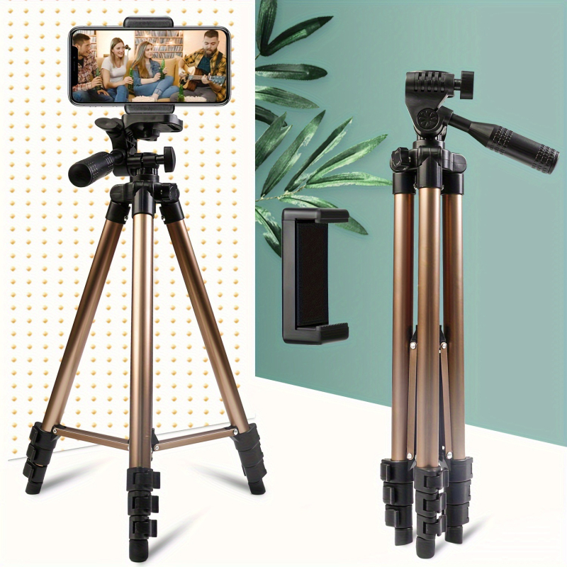 ZoMei τρίποδο από αλουμινένιο κράμα για κινητό, ρυθμιζόμενο, 4 τμήματα, φορτίο 2-5 kg, πλατφόρμα γρήγορης απελευθέρωσης, κλιπ για κινητό ή tablet