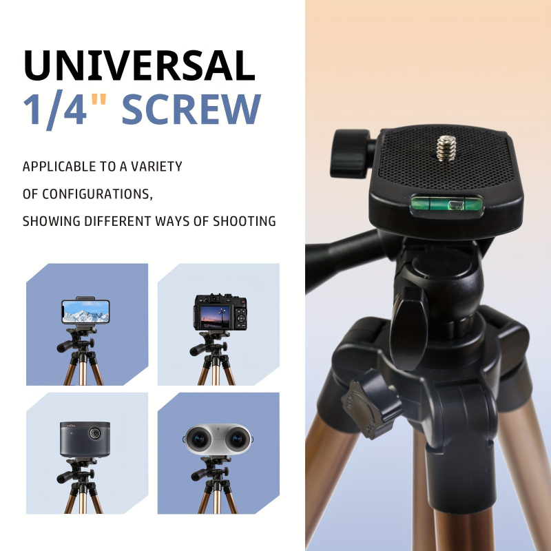 ZoMei τρίποδο από αλουμινένιο κράμα για κινητό, ρυθμιζόμενο, 4 τμήματα, φορτίο 2-5 kg, πλατφόρμα γρήγορης απελευθέρωσης, κλιπ για κινητό ή tablet