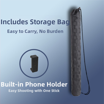 Подова стойка за мобилни телефони и SLR камера с триножник и selfie stick – алуминиева сплав, държач за мобилен телефон, съвместим с SLR камери