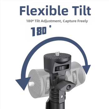 Подова стойка за мобилни телефони и SLR камера с триножник и selfie stick – алуминиева сплав, държач за мобилен телефон, съвместим с SLR камери