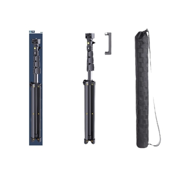 Подова стойка за мобилни телефони и SLR камера с триножник и selfie stick – алуминиева сплав, държач за мобилен телефон, съвместим с SLR камери