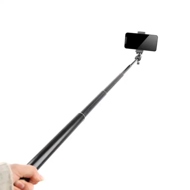 Τρίποδο δαπέδου για κινητό τηλέφωνο και tablet με φως φωτογράφισης (Υλικό: κράμα αλουμινίου; Φορτίο: έως 2 kg; Τύπος PTZ: τρισδιάστατος γυροσκοπικός σταθεροποιητής; Αριθμός τμημάτων: 5; Ρυθμιζόμενο ύψος)