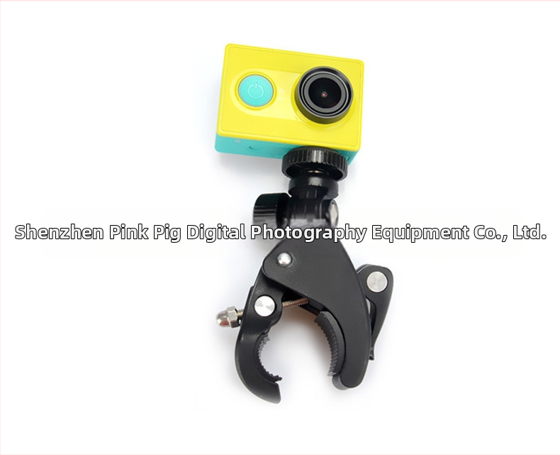 Велосипеден клип-монтаж за GoPro/SJ/Sony екшън камери — въртящ се, държач за тръба с голям диаметър, пластмасов, фиксиран монтаж