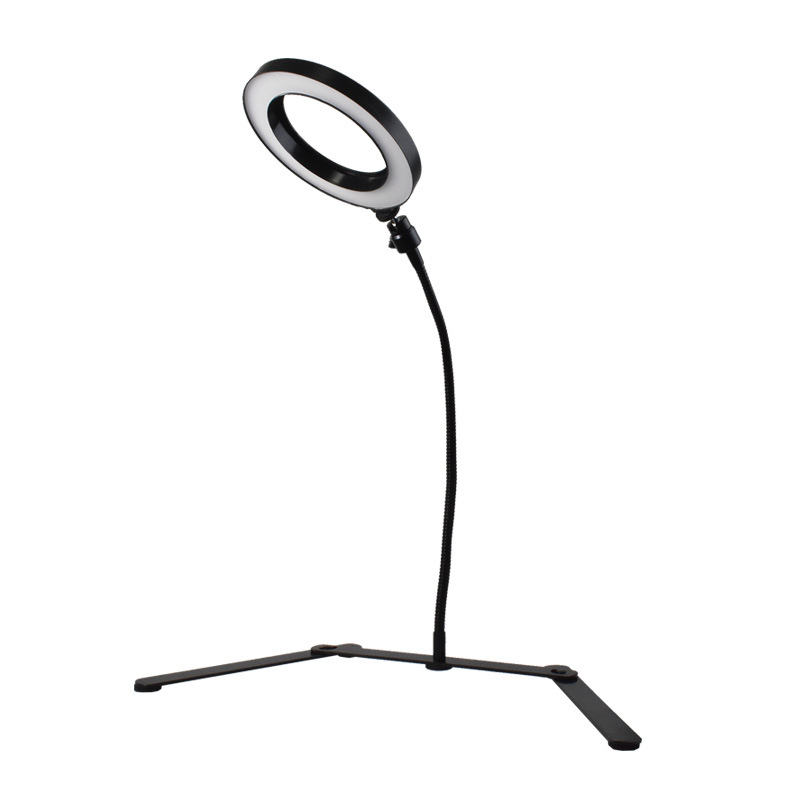 Stalo laikiklis mobiliojo telefono tiesioginėms transliacijoms su lankstomu vamzdeliu, modelis E89710, bendras suderinamumas, komplekte vamzdelis, apatinė plokštė ir telefono klipas