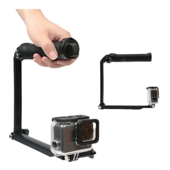 GoPro селфи стика, универсален, сгъваем тройно регулируем прът, ABS, 120 g
