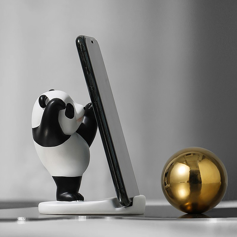 Panda držač za stolni telefon – plastična karikatura dekoracija za ured, praktičan i kreativan poklon