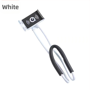 Пластмасов универсален държател за телефон и таблет с дизайн за носене около врата, подходящ за настолна употреба и монтаж в автомобил.