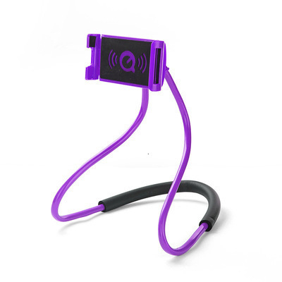 Suport universal pentru telefon și tabletă, cu design de purtare la nivelul gâtului, pentru utilizare pe birou și montare în mașină, din plastic