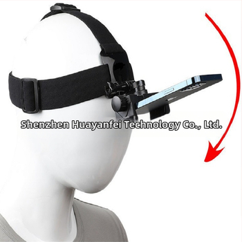 GoPro κεφαλοδέτης για αθλητική κάμερα — σετ 4-σε-1 με κλιπ τηλεφώνου, κατασκευή από PC και νάιλον, συμβατό με αθλητικές κάμερες και smartphones