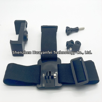 GoPro κεφαλοδέτης για αθλητική κάμερα — σετ 4-σε-1 με κλιπ τηλεφώνου, κατασκευή από PC και νάιλον, συμβατό με αθλητικές κάμερες και smartphones