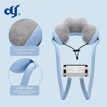 У-образна възглавница за шия с паметна пяна и PP тъкан, 770 г