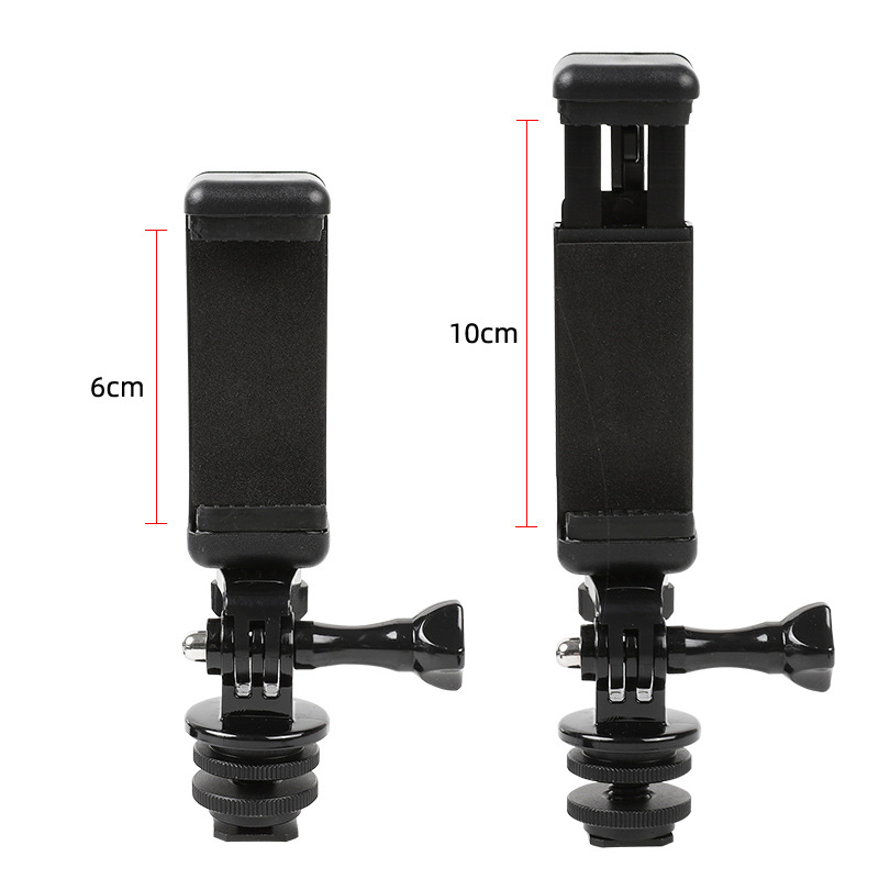 LOJA Ľahký držiak pre DSLR/Mirrorless kamery — Klip na telefón do horúcej obuvi, viacúčelová základňa, vonkajšie použitie, podpora prispôsobenia