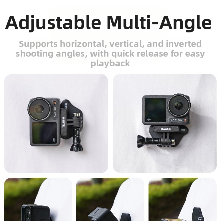 TELESIN Magnetický podväzok na krk s rýchlym uvoľnením pre športovú kameru a telefón, magnetické upevnenie na hrudi