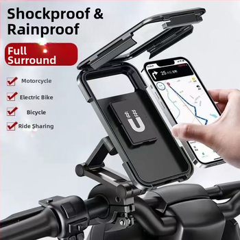 Дръжка за ръкохватка с водоустойчива чанта за телефон, модел J69, за електрически превозни средства, мотори и велосипеди