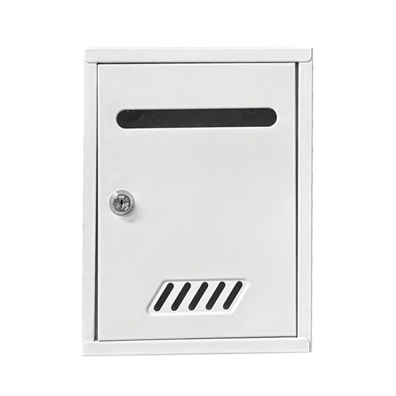 Μεταλλικό κουτί ταχυδρομείου τοίχου, ευρωπαϊκού στυλ, εξωτερικό αδιάβροχο με κλείδωμα για γράμματα και εφημερίδες, μοντέρνος μινιμαλιστικός σχεδιασμός