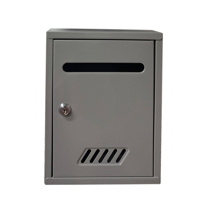 Μεταλλικό κουτί ταχυδρομείου τοίχου, ευρωπαϊκού στυλ, εξωτερικό αδιάβροχο με κλείδωμα για γράμματα και εφημερίδες, μοντέρνος μινιμαλιστικός σχεδιασμός