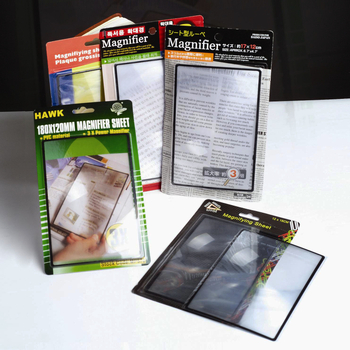 Λεπτός μεγεθυντικός φακός ανάγνωσης για κάρτες μεγάλου μεγέθους