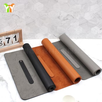 Δερμάτινο mouse pad, διαφημιστικό, χειροποίητο, διπλής όψης, εκτύπωση λογότυπου
