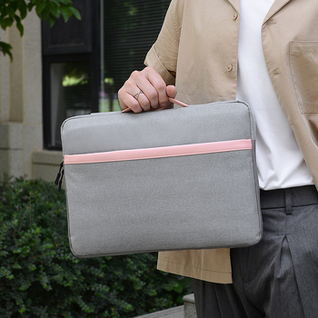 Torba za prijenosno računalo sa flanelnom podlogom i pretincem za tablet, poslovni jednostavan stil, unisex (otporan na potrese, Oxford platno, ljeto 2023)