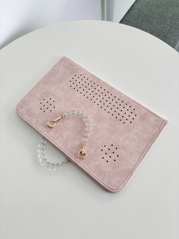 Θήκη προστασίας φορητού υπολογιστή για γυναίκες, PU επένδυση, Άνοιξη 2025, ανθεκτική στη φθορά και έτοιμη για αποθήκευση, φρέσκο και γλυκό στυλ, μονόχρωμη