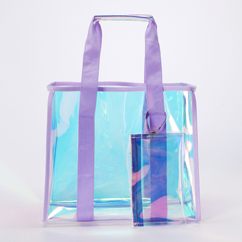 Διαφανής τσάντα αποθήκευσης καλλυντικών PVC/TPU για παραλία και ταξίδια