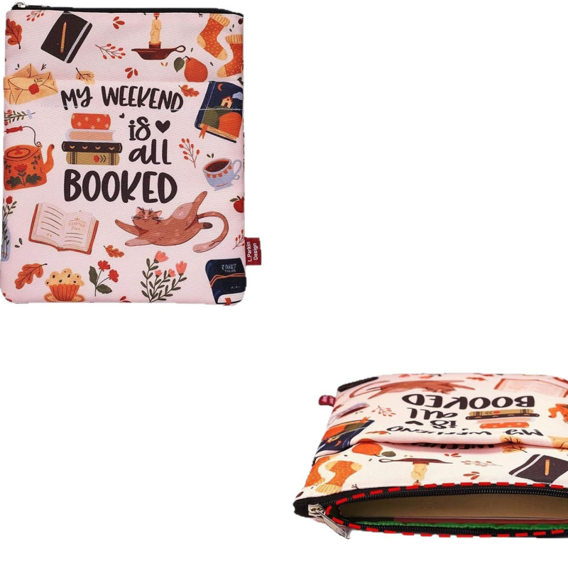 Knygų dėklas su užtrauktuku, poliesteris, CZ25