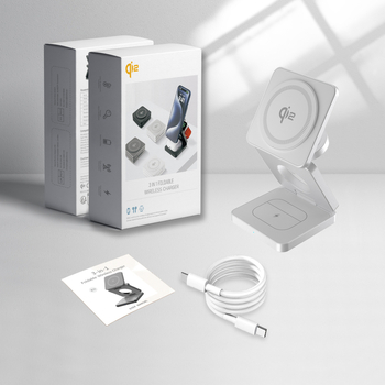 IW30 Pro Qi2 3-σε-1 μαγνητικός αναδιπλούμενος ασύρματος φορτιστής — PD 15W, 9V/2A