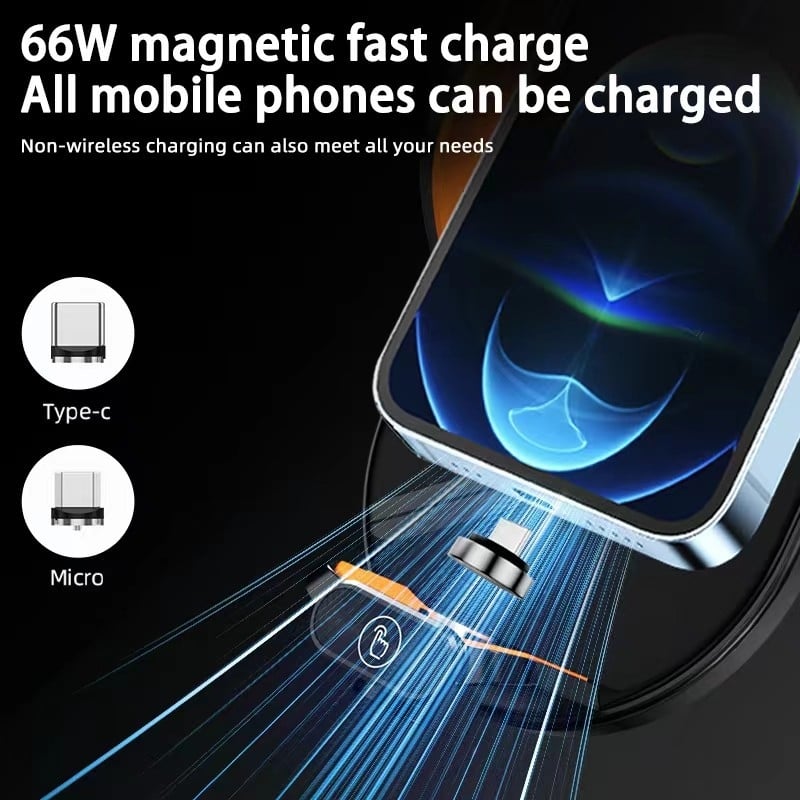 C3 bežični držač za punjenje za otvor ventilacije automobila — 66W