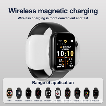 Φορητός μαγνητικός φορτιστής ρολογιών USB δύο σε ένα, συμβατός με Apple Watch, QC3.0, μαγνητική φόρτιση, 5V/1A, άμεση φόρτιση