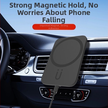 Μαγνητικός κάτοχος κινητού για αυτοκίνητο με ασύρματη γρήγορη φόρτιση 15W, PD φόρτιση, καθολική συμβατότητα, συμπαγής και φορητός