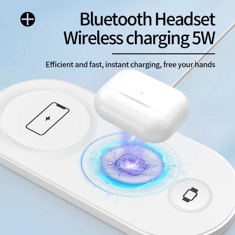 Ασύρματος φορτιστής 3-σε-1 για tablets και τηλέφωνα με αναδιπλούμενη οθόνη, συμβατός με Xiaomi MIX και Samsung FOLD, μέχρι 15W, QC3.0, μαγνητική φόρτιση, έξοδος 2A