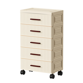 Шкаф за съхранение с чекмеджета, многослойни, модел ming5665, подов монтаж, стил светъл лукс