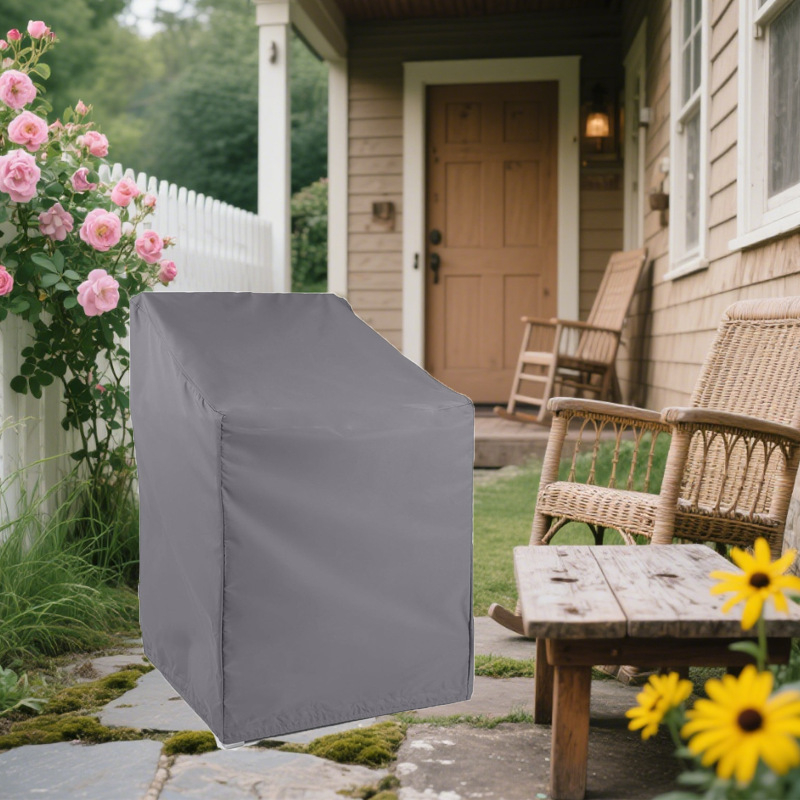 Κάλυμμα καρεκλας από Oxford ύφασμα; προστασία από σκόνη, ήλιο και βροχή; μινιμαλιστικό στυλ; προσαρμοστικό; με τυπωμένο λογότυπο.