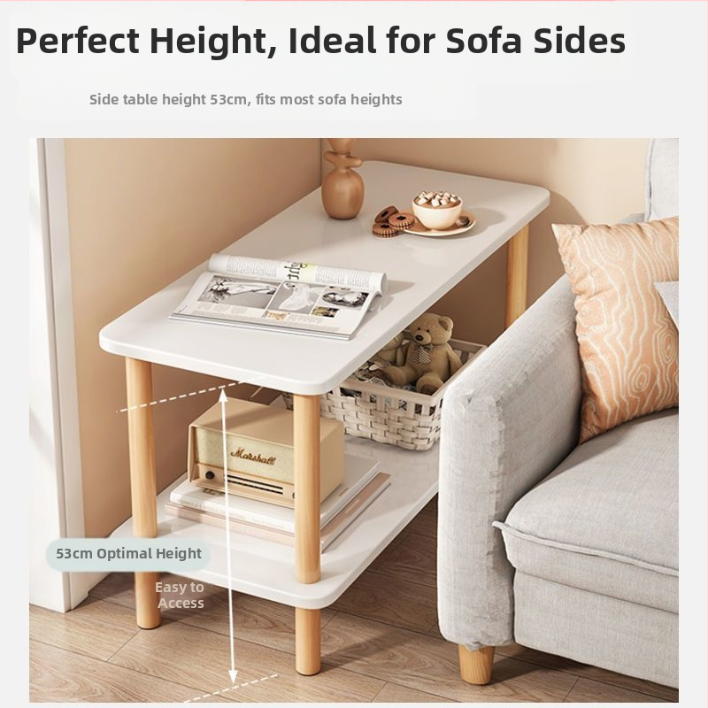 Малка мултифункционална маса за хол с мраморна горна повърхност, дървена рамка, с колелца, прост модерен дизайн, лесно сглобяване